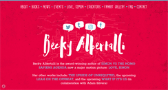 Desktop Screenshot of beckyalbertalli.com