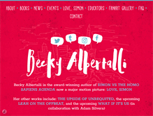 Tablet Screenshot of beckyalbertalli.com